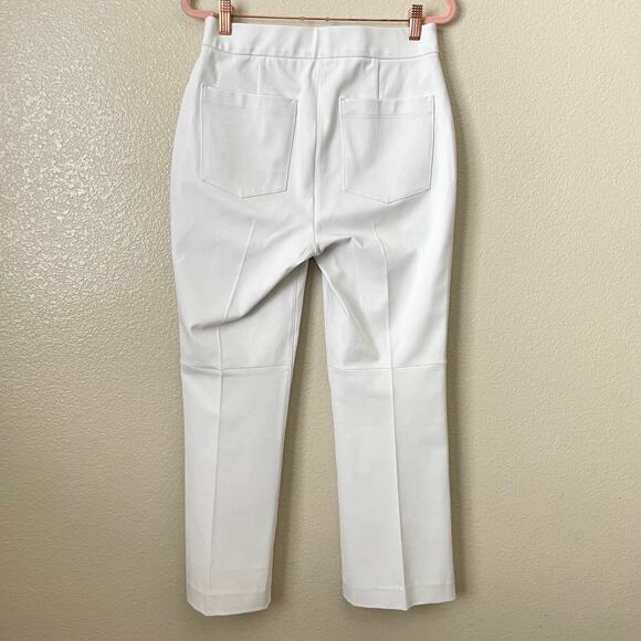 Spanx Pants Womens Medium White On The Go Kick Flare Pull On Stretch Shaping - Picture 9 of 14